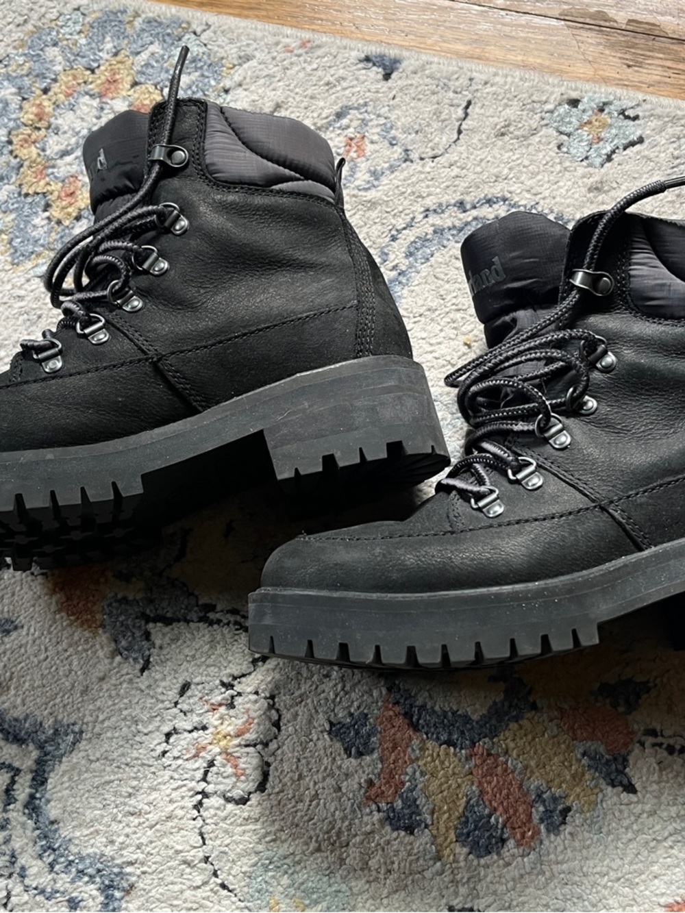 Timberland Women’s Black Lace-Up Chunky Lug Boots - Picture 5 of 14